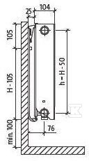 PURMO PLAN FCV22 300x2000 radiator, - F0A2203020011300