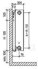 PURMO PLAN FCV22 radiátor 600x800, - F0A2206008011300