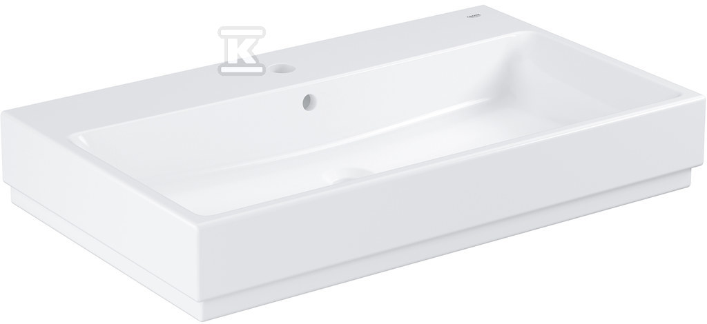 CUBE Wall-mounted washbasin, 80 cm - 3946900H