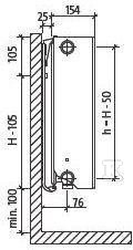 Grzejnik PURMO PLAN FCV33 300x2000, moc - F0A3303020011300