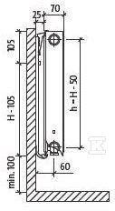 PURMO Plint CV21S 200x900 radiator, - F072102009011300