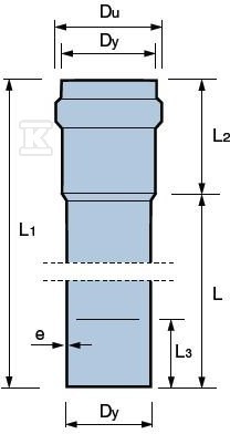Rura kanalizacyjna zewnętrzna PVC - 3022457