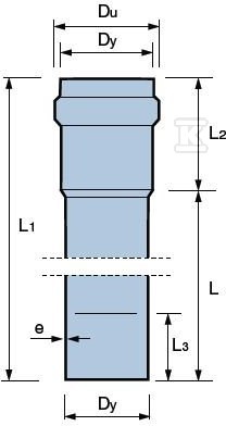 Rura kanalizacyjna zewnętrzna PVC - 3033589