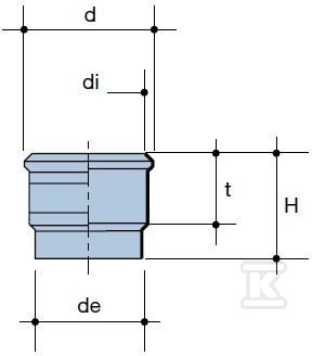 Compensating socket with PE80 plug - 3003511