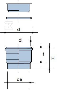 160mm compensating socket with a black - 3003512