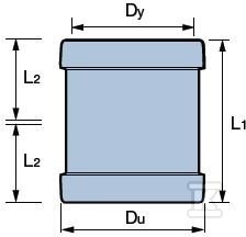 PVC 160 dupli konektor za spoljnu - 3032714