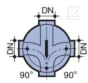 Kineta PP 600x315 zbiorcza 90st. typ X - 3000247