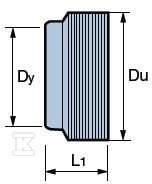 Złączka PVC 160x160 rura PVC/kielich - 3045050