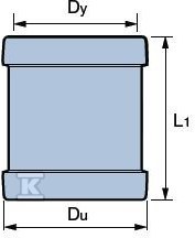 Nasuwka PVC 500 do kanalizacji - 4001035
