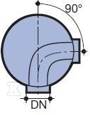 Kineta PP 425x160 przelotowa 90st. typ - 3011349