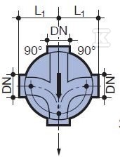 Kineta PP 425x160 zbiorcza 90st. typ X - 3011360