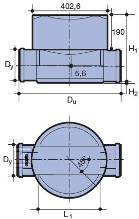 Kineta PP 400x110 przelotowa typ 1, do - 3094115