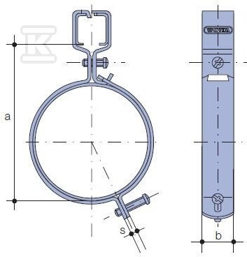 Steel handle set QuickStream 250mm - 4044524