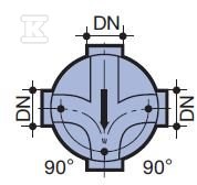 Wall unit 600x250mm, collective right + - 3000246