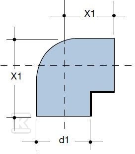 Thick wall bend PE80 QuickStream 75/88 - 3003573