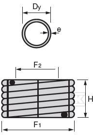 TS PE cső 40x3.7mm SDR11 Szilárd víz - 3012502