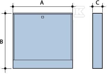 Surface mounted cabinet with 5-6 - 4044160