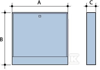 Surface mounted cabinet 7-8 circuits - 4044161