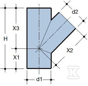 PEHD Tee 200x110/45 QuickStream - 3024026