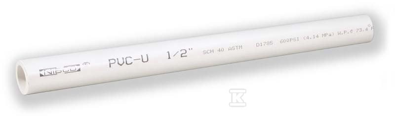 Nyomócső Sch 40 PVC-U 1" - 400-010