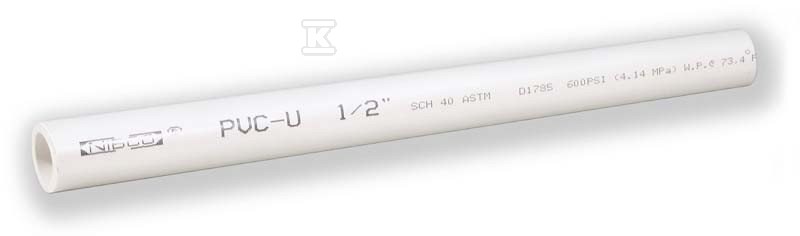 Sch 40 PVC pressure pipe 2 - 400-020