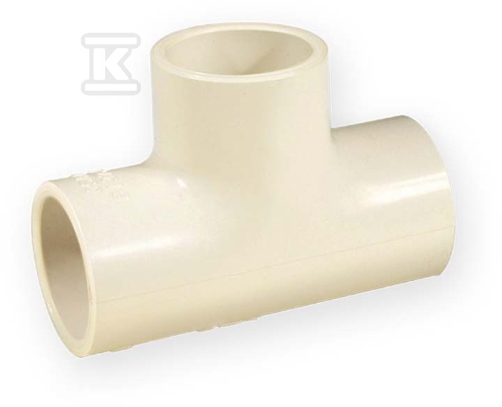 Gleiches T-Stück KW/KW/KW PVC-C 1" - 4711-010