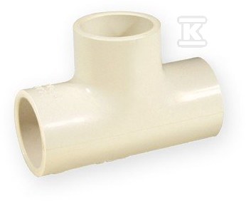 Trójnik równoprzelotowy KW/KW/KW PVC-C - 4711-015