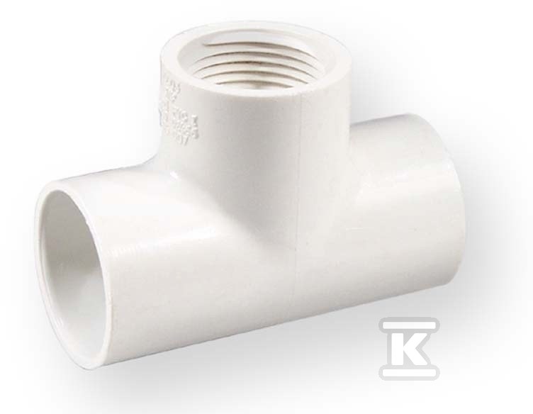 Trójnik nakrętny KW/KW/GW PVC-U 3/4" - 402-007