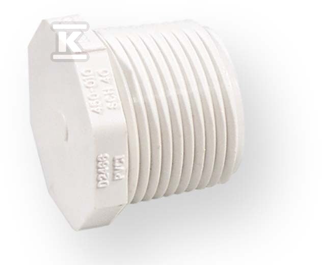 Korek z gwintem wkrętny GZ PVC-U 1/2" - 450-005