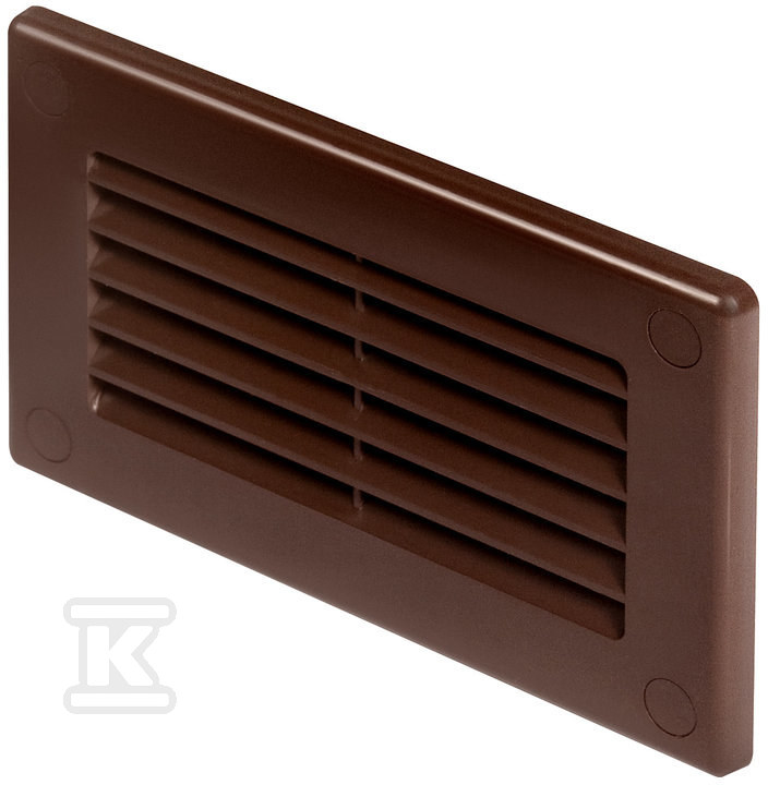 Flat channel cover (55x110) bronze - KP55-30BR