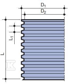 PP trubka 600x2000mm SN4 vlnitá stopka - 3092339