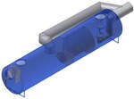 AQUAFIX SKG2BP 100, steel sep. coalescing with a sedimentation basin and 10-fold by-pass, culvert nom. 100 l / s, max. 1000 l / s, vol. axis. 9,950 l, connections steel.