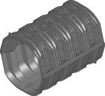 DRAINFIX TWIN 1/0, perforated bottom part, full top part