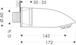 FASERFIX BIG BL 200, chamber, with 2 ball anchors, galv. sedimentation tank, galvanized frames, reinforced, with a connection socket DN 200