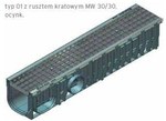 RECYFIX PLUS 150, type 01 channel, with a mesh grating MW 30/30, galvanized, class B 125