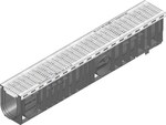 RECYFIX PLUS 100, type 010 channel, with a mesh grating MW 30/10, galvanized, class B 125