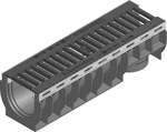 RECYFIX PLUS 100, type 0105 channel, galvanized frames, with a gel grate, airtight SW 14, class C 250