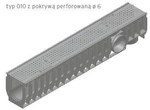 RECYFIX STANDARD 100, korytko typ 010, z pokrywą perf. fi6, stal nierdzewna, kl. A 15