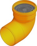 RECYFIX STANDARD, vertical plastic trap DN 110