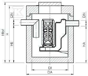 AQUAFIX K 006, betonowy separator - 3103060P