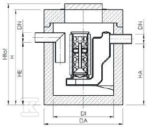 AQUAFIX K 010, betonowy separator - 3103100P