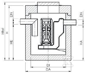 AQUAFIX K 015, betonowy separator - 3103150P