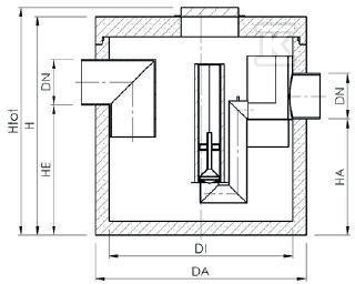 AQUAFIX K2BP 040/0400, concrete - 3174040P