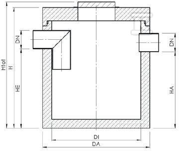 AQUAFIX S 01000/0150, betonowy osadnik, - 3101101P