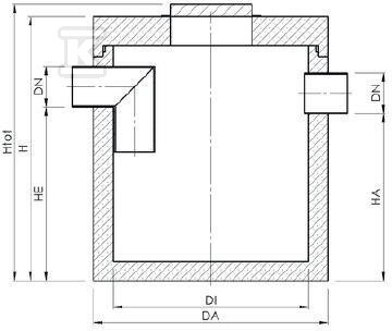 AQUAFIX S 02000/0150, betonowy osadnik, - 3101103P