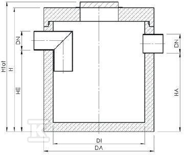 AQUAFIX S 06000/0200, betonowy osadnik, - 3101208P