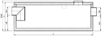 AQUAFIX S 10000/0500, betonowy osadnik, - 3101005P