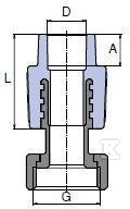Відблиск 16x3/4" PN20/20C EK - 3044913