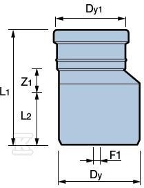Redukcja PVC 400x315 do kanalizacji - 4001081