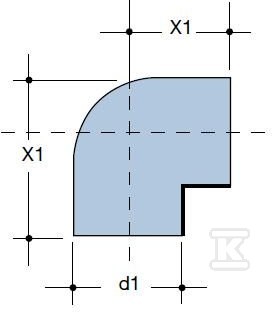 PE80 QuickStream elbow 50/88 - 3084566